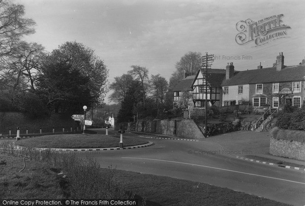 Photo of Powick, The Roundabout c.1955