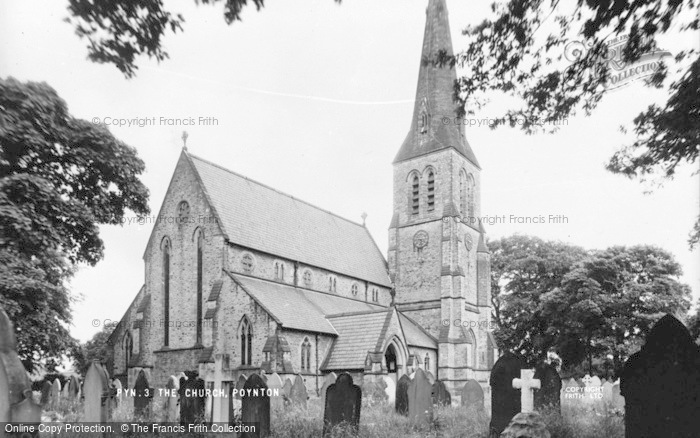 Photo of Poynton, St George's Church c.1955