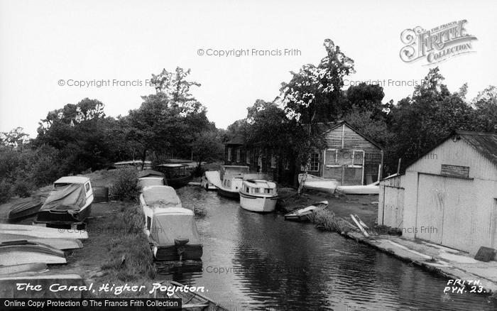Photo of Poynton, The Canal c.1965