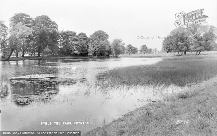Photo of Poynton, The Park c.1955