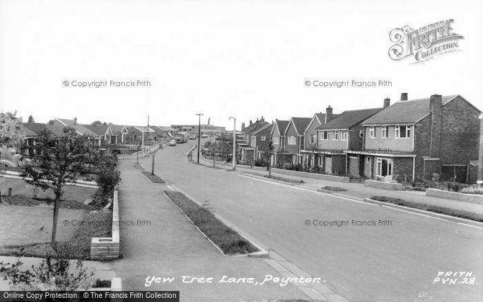 Photo of Poynton, Yew Tree Lane c.1965