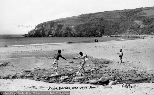 Photo of Praa Sands, And Hoe Point c.1955