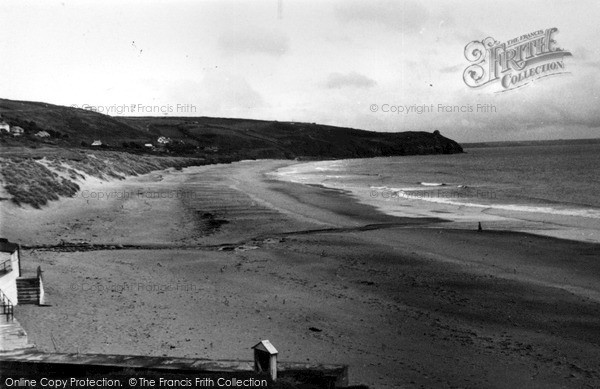 Photo of Praa Sands, From Hearts Content Tea Garden c.1955