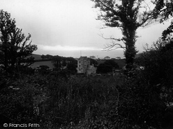 View Above Pengersick Castle 1930, Praa Sands