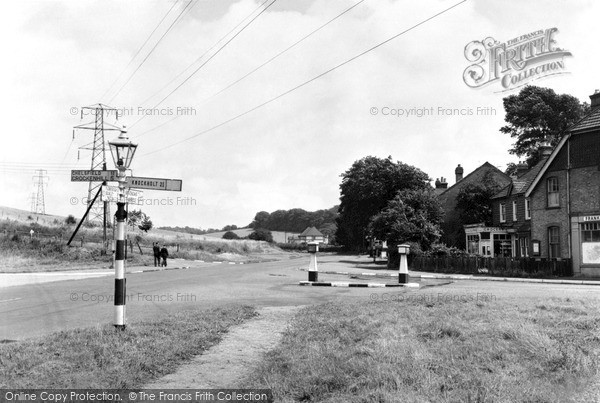 Photo of Pratts Bottom, The Cross Roads c.1955