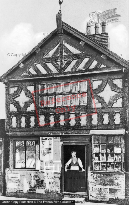 Photo of Prescot, The Old Barbers Shop, Eccleston Street c.1900