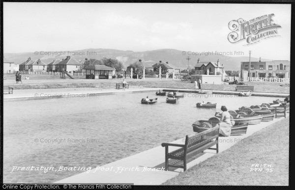 Photo of Prestatyn, Boating Pool, Ffrith Beach c.1950