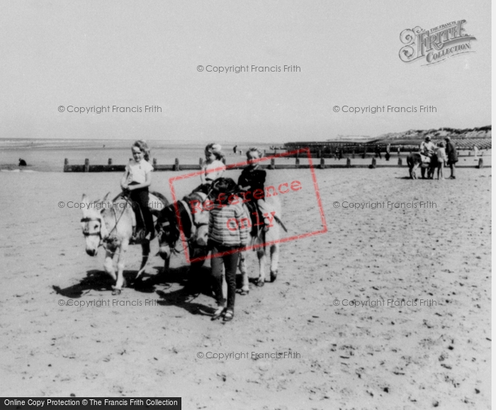 Photo of Prestatyn, Donkey Rides On Ffrith Beach c.1965