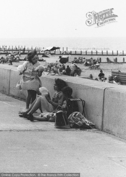 Photo of Prestatyn, Girls Eating Candyfloss c.1960
