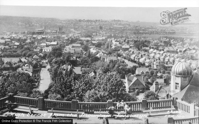 Photo of Prestatyn, High Street From The Mountain c.1950