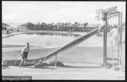 Paddling Pool And Children's Slide, Ffrith Beach c.1950, Prestatyn