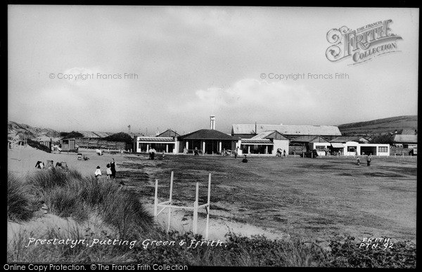 Photo of Prestatyn, Putting Green And The Ffrith c.1950