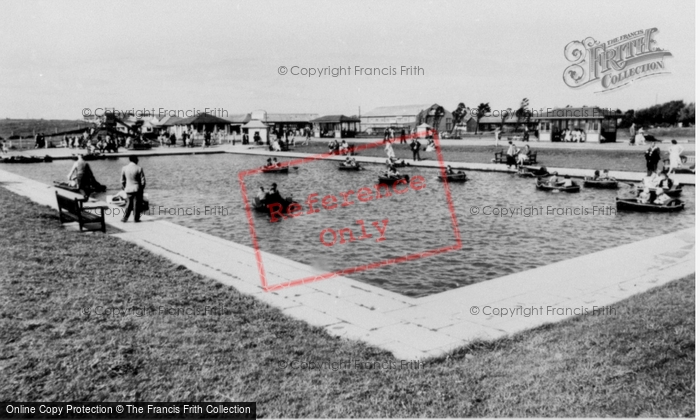 Photo of Prestatyn, The Baoting Lake c.1955