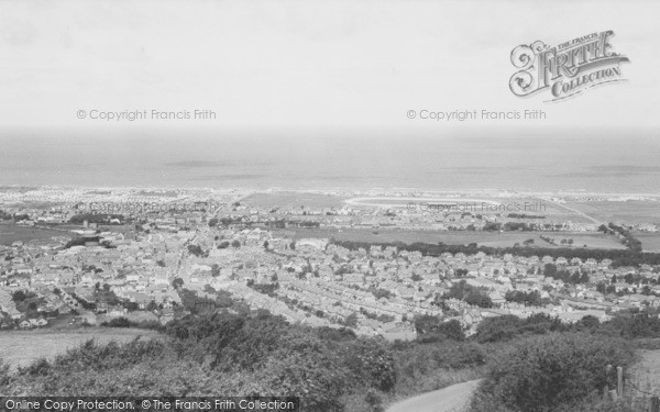 Photo of Prestatyn, The Town From The Mountain c.1965