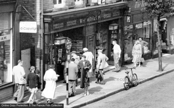 Photo of Prestatyn, W.H.Smith & Son, High Street c.1955