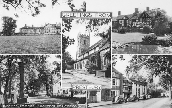 Photo of Prestbury, Composite c.1955