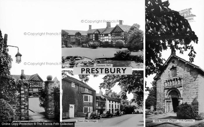Photo of Prestbury, Composite c.1955