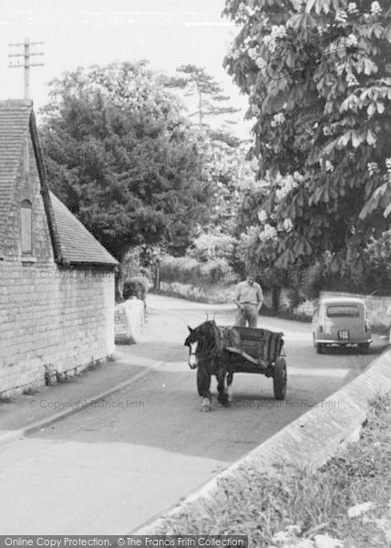 Photo of Prestbury, Horse And Cart c.1955