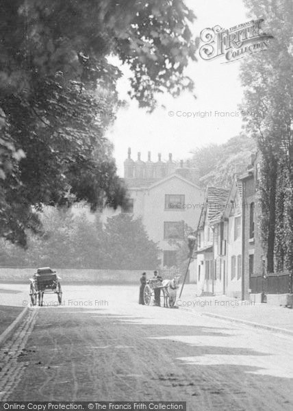 Photo of Prestbury, Horse And Cart In The Village 1896