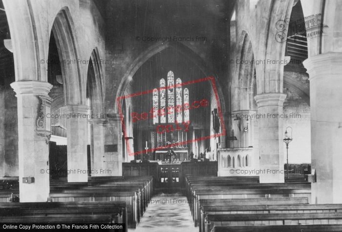 Photo of Prestbury, St Mary's Church, Interior 1907