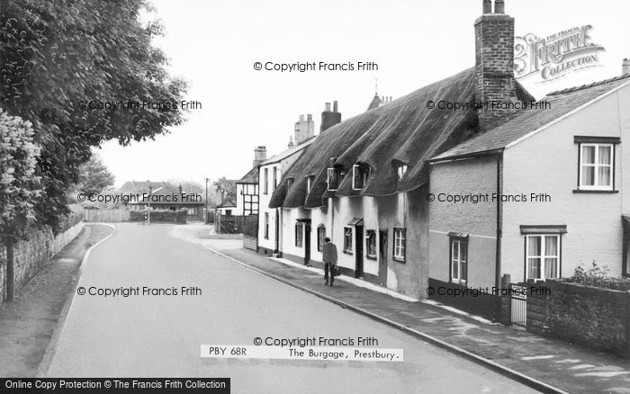 Photo of Prestbury, The Burgage c.1965