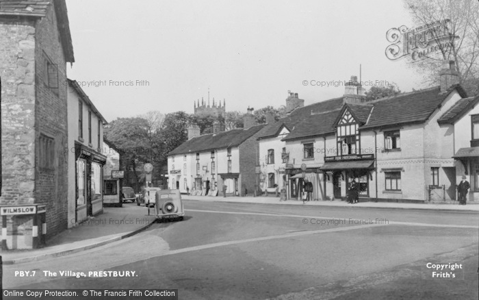 Photo of Prestbury, The Village c.1950