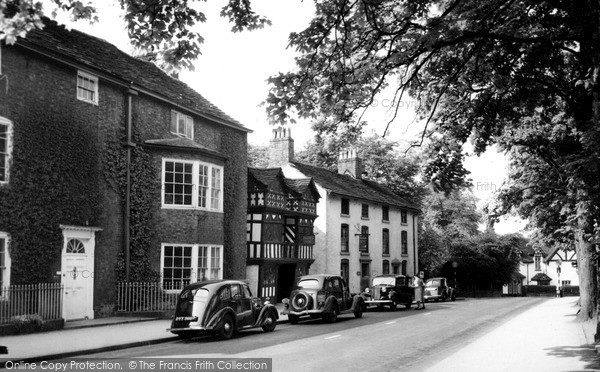 Photo of Prestbury, The Village c.1955