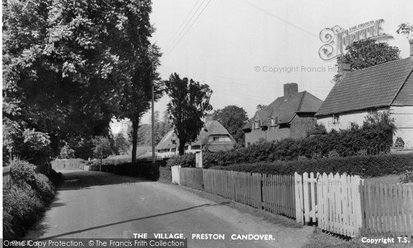 Photo of Preston Candover, The Village c.1955