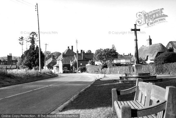 Photo of Preston Candover, The Village Green And War Memorial c.1960
