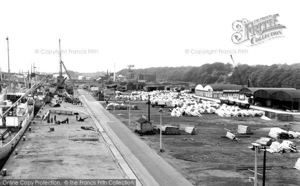 Photo of Preston, Dock, North Side c.1957