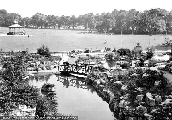 Photo of Preston, Rock Gardens And Lawns, Avenham Park c.1955