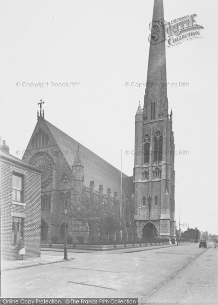 Photo of Preston, St Walburge's Church c.1955