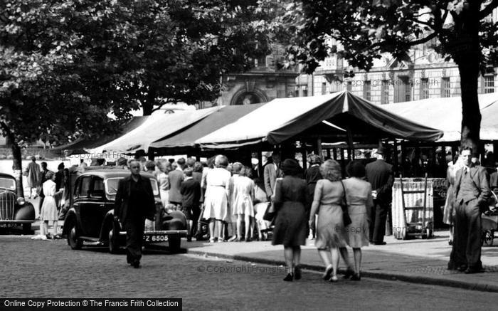 Photo of Preston, The Market c.1955