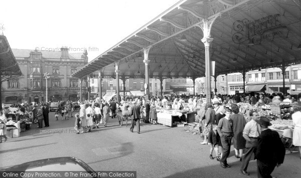 Photo of Preston, The Market c.1960