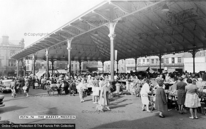 Photo of Preston, The Market c.1960