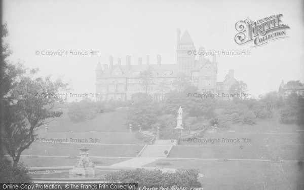 Photo of Preston, The Park Hotel And Earl Derby's Statue 1893