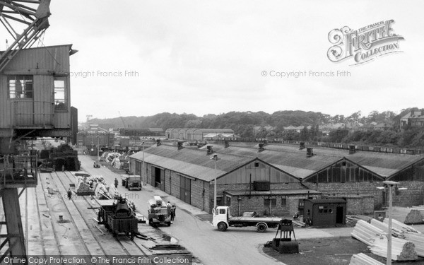 Photo of Preston, Timber Quay, North Side c1955
