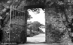 Heaton Park, Entrance To The Old English Garden c.1955, Prestwich