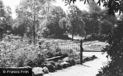 Heaton Park, Entrance To The Rose Garden c.1955, Prestwich