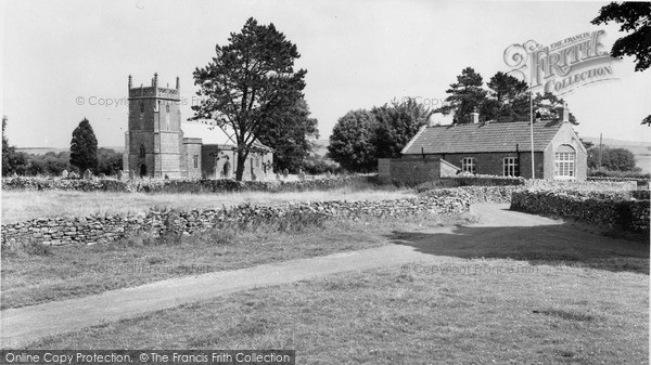 Photo of Priddy, Church Of St Lawrence And School c.1960