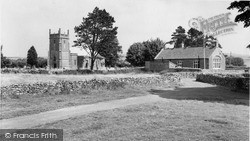 Church Of St Lawrence And School c.1960, Priddy