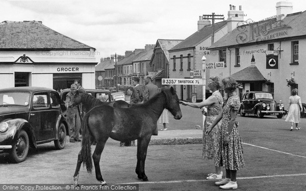 Photo of Princetown, The Square c.1955