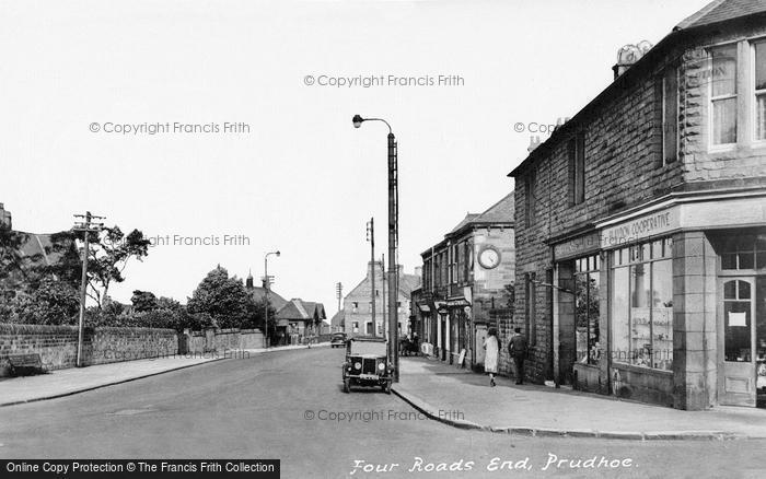 Photo of Prudhoe, Four Roads End c.1955