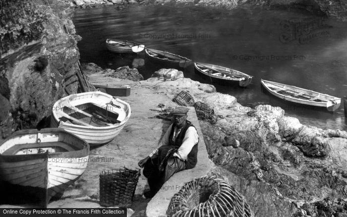 Photo of Prussia Cove, A Fisherman 1927
