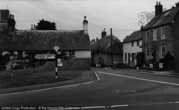 Photo of Puddletown, Post Office And High Street 1959