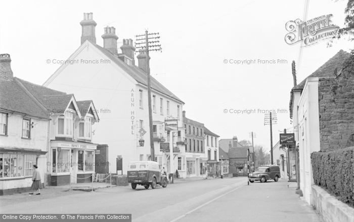 Photo of Pulborough, High Street And Arun Hotel 1957