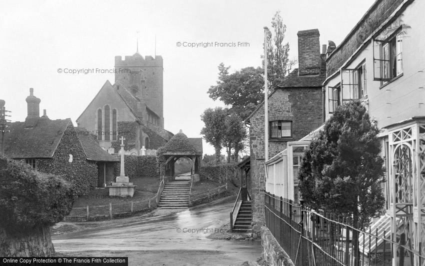 Pulborough, St Mary's Church and War Memorial 1921