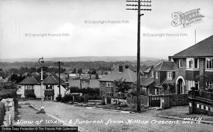 Photo of Purbrook, And Widley From Hilltop Crescent c.1960