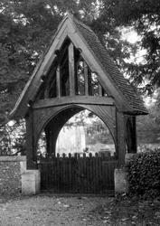 Purley, St Mary's Church Lychgate c.1950, Purley On Thames