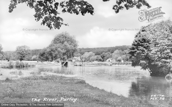 Photo of Purley, The River c.1960
